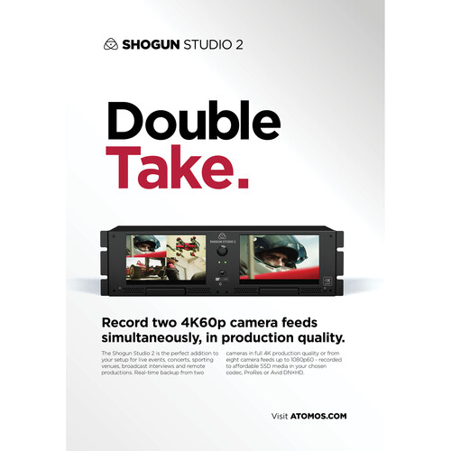 Atomos Shogun Studio II Rackmount 4K Dual Recorder & Monitor (3RU) - 6